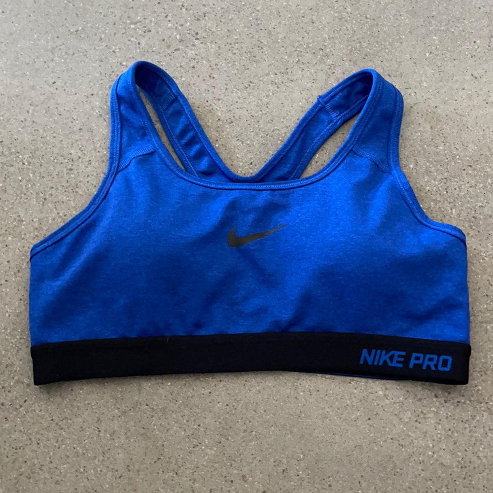 Nike Sports Bra Blue Medium